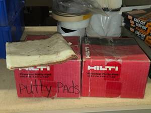 Lot of (1 Box  12 Box) Hilti� Firestop Putty Pads CFS-P PA 7.25 x 7.25