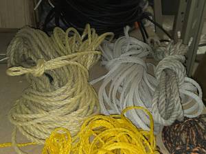 (1) 38 Braided Rope 150  (1) 12 Braided Rope 20  (1) 12 Braided Rope 70