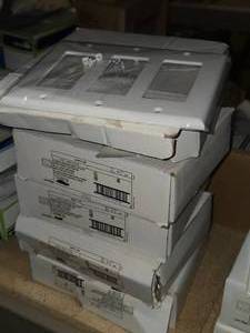 Lot of (5 Boxes  47) Leviton Decora 3-gang  Wall Plate White #84411-40 (in original packaging)