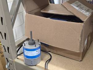 Lot of (4) Broad-Ocean Commercial 115-HP Refrigeration Motors (in original packaging)