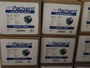 Lot of (4) Packard 6-12W Unit Bearing Motor #10012 (in original packaging)