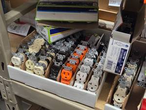 Lot of  Outlet Receptacles in Various Colors (assorted)