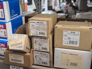Lot of (9) LeGrand Wattstopper - Wall Switch Sensor PW-100 (x3), Wall Sensor WS-250-W (x4), Occupancy Sensor, High Bay Base Module