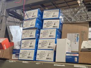 Lot of  Ceiling and Wall Sensors - LeGrand Wattstopper PW-100-W, Leviton OSC15-10W, LED Locking Type Select Grade Electronic Photocontrol EK4536, Bosch ISC-BDL2-WP12, TruBlu PSC-RET-100-BLE-SR Line Voltage Range Extender