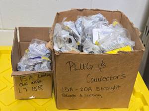 Lot of  Heavy Duty Plugs and Connectors (assorted)