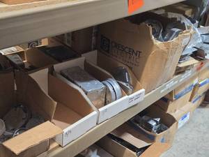 Lot of (1 Shelf) Outlet Boxes and Covers (assorted)