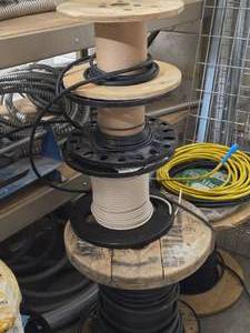 Lot of (5) Partial Spools of Wire