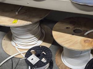 Lot of (3) Partial Spools of Wire  Assorted Sizes and Lengths