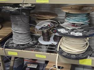 Lot of (6 Partial Spools) Wire - Cat5e Plenum, 144, Communications Cable, 182 CMP (assorted)
