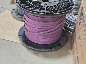 Lot of (1 Mostly Full Spool of 1000) Southwire� Wire - 123 G NMB Purple Jacket