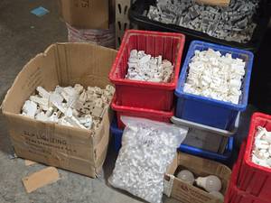 Lot of (6 Bins  1 Box) Fluorescent Lamp Holder  Tombstone Sockets - Various Styles