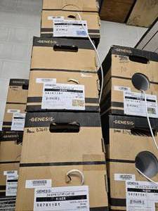 Lot of (3 Boxes - (1) Full  (2) Partial (850 each)) Wire - 244 PR UTP Cat5e Riser