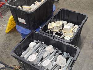 (1 Bin) Fan Boxes  (1 Bin) Gang Boxes  (1 Bin) Fan Boxes with Brackets - ITEM HALTED - ITEM NO LONGER AVAILABLE - CONTACT AFFILAITE
