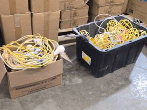 (20) Thermoplastic Lamp Guards  (2) String Construction Lighting - ITEM HALTED - ITEM NO LONGER AVAILABLE - CONTACT AFFILAITE
