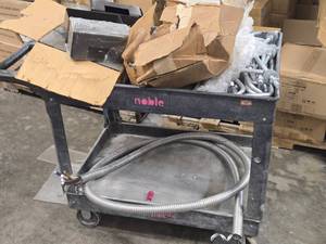 Lot of (Cart Contents) Conduit with Wiring, Support Bolts