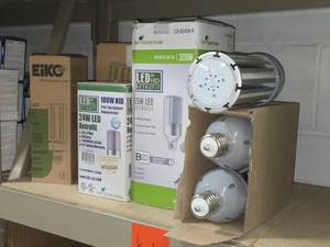 Lot of (12 Shelf) HID LED Bulbs (assorted)