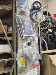 Lot of (1 Wall Section) Assorted Hardwares - Appliance Range Power Cord, Polywater Duct Sealant FST-250