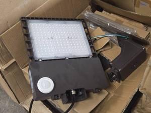 Lot of (3) LED Area Lights with Mounting Brackets