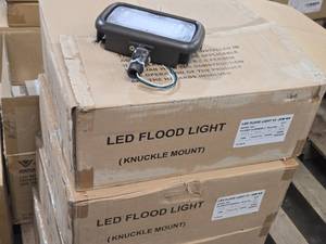 Lot of (20  1-Full  1 Partial Box) LED Flood Light 03-30W-KW FD30W27V50KBDB77 Knuckle Mount 30W 120-277V 5000K Dark Bronze