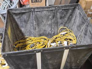 Lot of (1 Bin) Temporary Lighting String Lights Sections - ITEM HALTED - ITEM NO LONGER AVAILABLE - CONTACT AFFILAITE