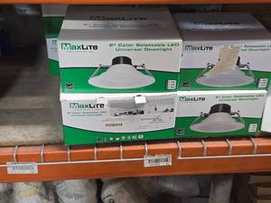 (7) Maxlite 8 Color Selectable LED Universal Downlight  (2) Maxlite 6 Color Selectable LED Universal Downlight