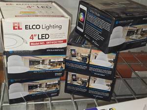 (5) American Lighting 4 RGB Tunable White Downlight  (1) Elco Lighting 4 5-Color Temperature Downlight