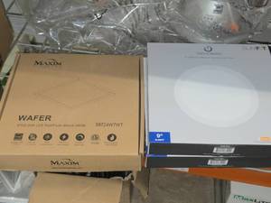 (2) Green Creative 9 Round Downlight  (1) Maxim 9 Square LED Downlight