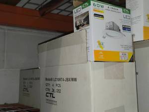 Lot of (8) CTL 4 LED J-Box Downlight 10W Dimmable 5000K