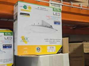 Lot of (4) CTL 6 LED J-Box Downlight 12W Dimmable 5000K