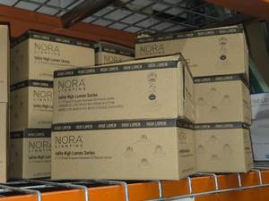 Lot of (8) Nora Lighting Lolite High Lumen Series 24 Round  Square Recessed LED Modular System