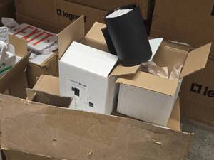 Lot of (8) Black Wall Turtle Fixture FD134-I75-BK-LWE