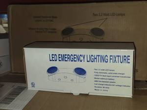 Lot of (2 Boxes) LED Emergency Light Fixtures 10-count ( 20 total items )