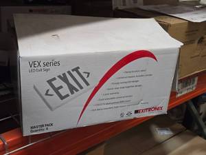 Lot of (1 Box) Exitronics VEX series LED Emergency EXIT Light Fixtures 6-count ( 6 total items )