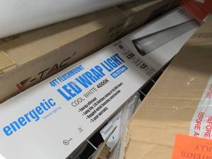 Energetic 4 LED Flushmount Wrap Light Fixture 4000K 120-277V