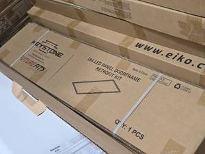 Lot of (5) Keystone LED Panel Doorframe Retrofit Kit 1x4 KT-RKIT40PS-14PD-8CSA-VDIM