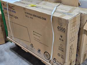 Lot of (7) V-Tac LED Panel Light 2x4 VT-PH24-36W-840-DIM