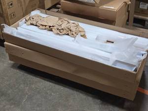 Lot of (3 Boxes) Energy Solutions Flat Panel Grid Recess Kit K-24-24193-WHT-TM-NA 120-277V