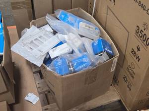 Lot of (1 Box) Switches, Sensors, Bulbs, Misc. (assorted)