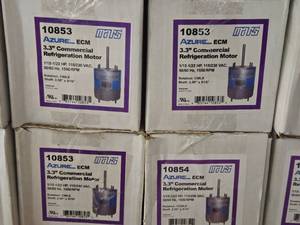 Lot of (4) Mars 1085354Azure ECM 3.3 Commercial 115-122-HP Refrigeration Motors (in original packaging)