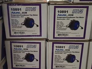 Lot of (4) Mars 10891 Azure ECM 4-25W Evaporator  Condensor Fan Motor  Submersible - IP67 (in original packaging)