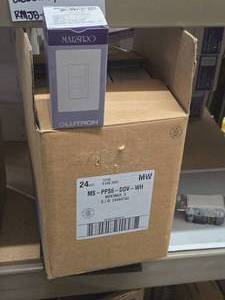 Lot of (24) Lutron Maestro Dual Circuit Sensing Switch #MS-PPS6-DDV-WH