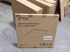 Lot of (4 Boxes) TCP LED Direct Panel 2x2 Luminaire DTF2UZD3841L 120-277V 38W Dimmable 2-count ( 8 total items )