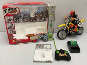 Vintage Pre-Owned TYCO RC Xtreme Moto-X Cycle In Origibnal box (Seems Complete) Missing Battery And Battery Cover
