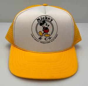 1980s Mickey & Co. Snapback Truckers Hat With Mesh