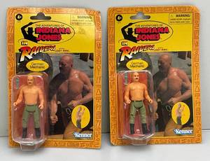 Indiana Jones Raiders Of The Lost Ark German Mechanic Action Figures (NOC)
