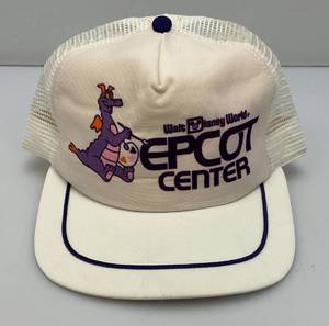 RARE 1982 Walt Disney Original FIGMENT Hat Epcot Center Trucker Snapback Hat Purple California