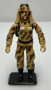 Vintage 1985 GI Joe Dusty Action Figure With Backpack & Stand