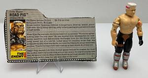 Vintage 1988 GI Joe ROAD PIG Action Figure With Card