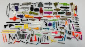 Large Group Of Misc. 1980s-90s GI Joe Action Figure Accessories Including Weapons & More