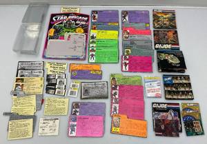 Large Group Of Misc. 1980s-90s GI Joe Action Figure Profile Cards And More
